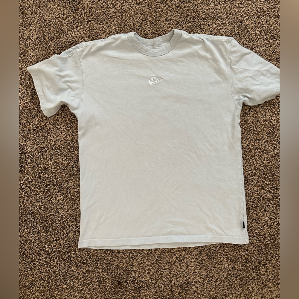 Nike Baby Blue Loose Fit Tee with Logo